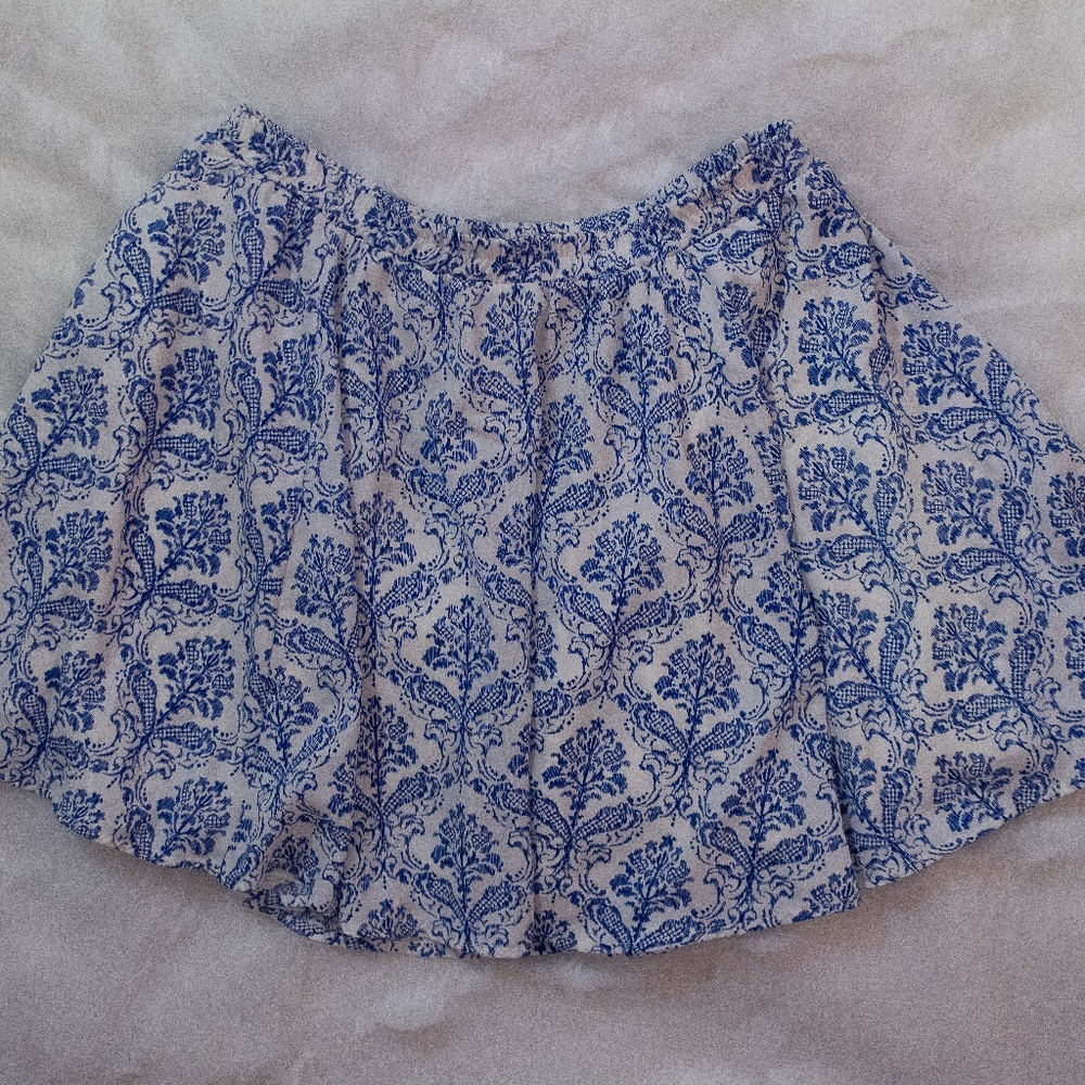 White and Blue Skirt